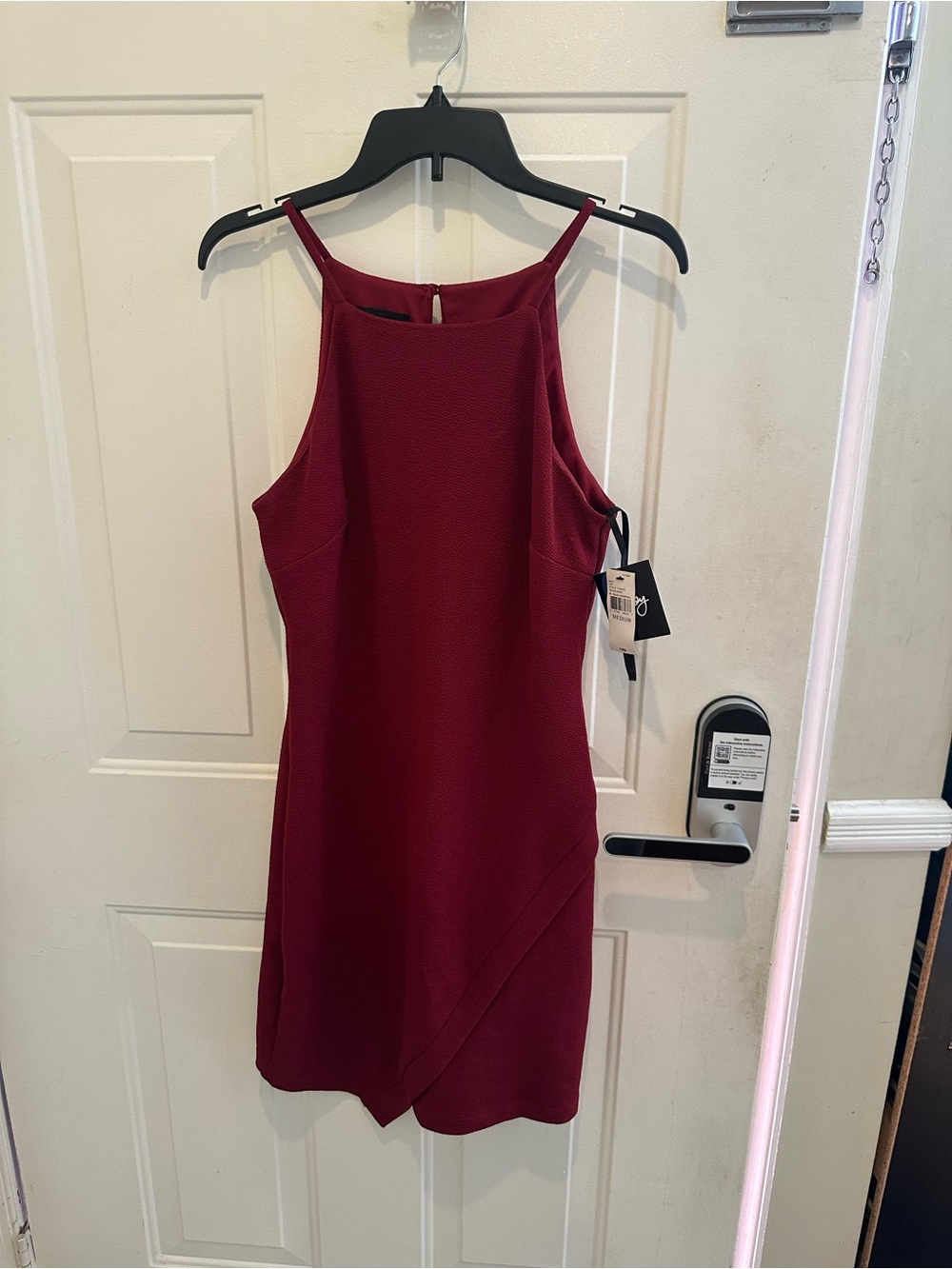 by & by Sleeveless Wine Red Mini Dress